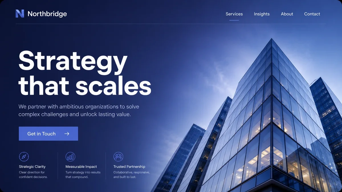 Northbridge website concept preview